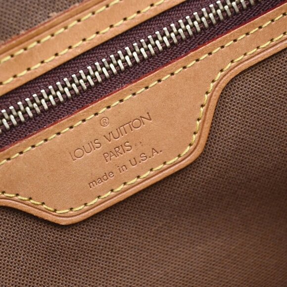 LOUIS VUITTON Cabas Piano Shoulder Bag Monogram Leather Brown - Picture 14 of 15